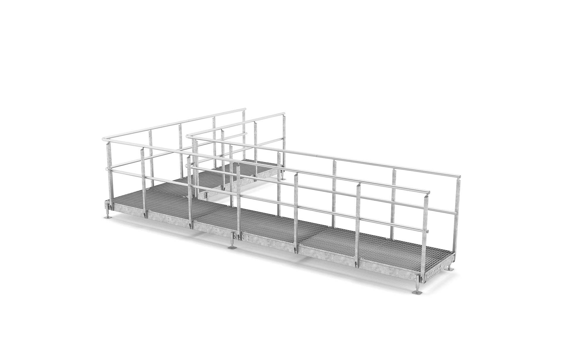 fabricant, passerelle, acier, galvanis&eacute;